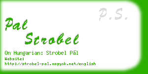 pal strobel business card