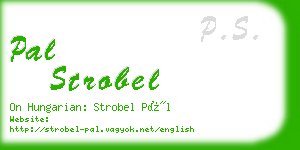 pal strobel business card